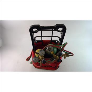 Lincoln Electric Torch Tote With Oxygen & Acetylene Tanks