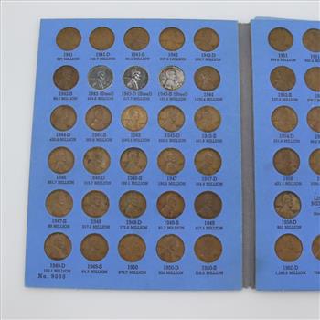 Lincoln Head Cent Collection Booklet, 80+ Pieces