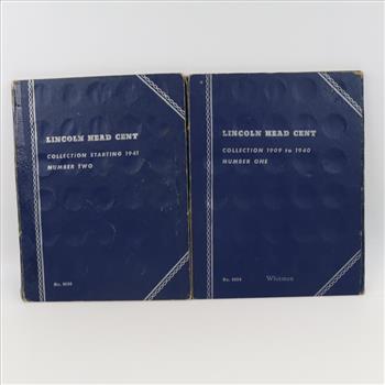 Lincoln Head Cent Collection Booklets, 115+ Pieces