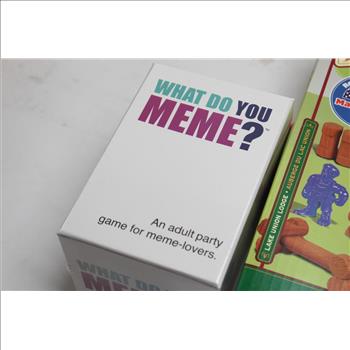 Lincoln Logs Toy, What Do You Meme? Card Game 2 Pieces