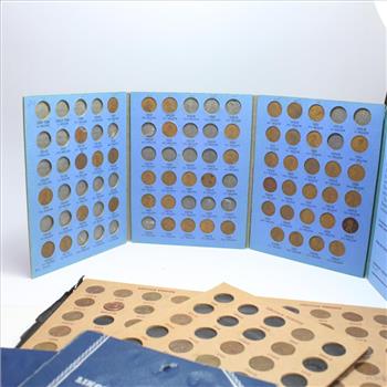 Lincoln Penny Collection Books, Includes 240+ Pennies