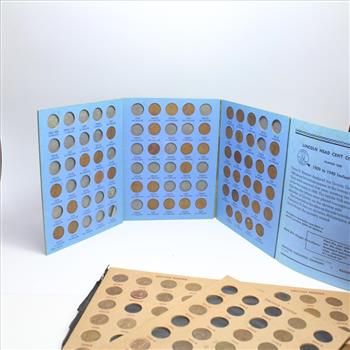 Lincoln Penny Collection Books, Includes 240+ Pennies