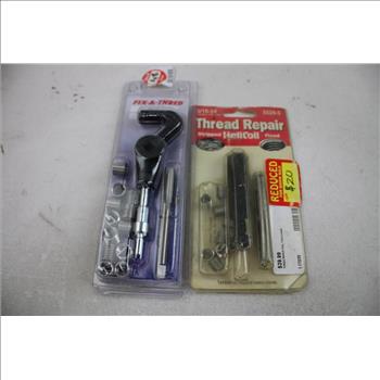 Lisle Hand Impact Tool Set, Thread Repair HeliCoil, Fix-A-Thread Drill, 4 Pieces
