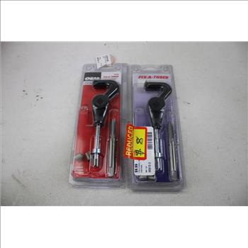 Lisle Hand Impact Tool Sets, Fix-A-Thread Drills, 4 Pieces