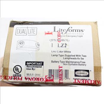 LiteForms Model LZ2 Emergency Light Fixture