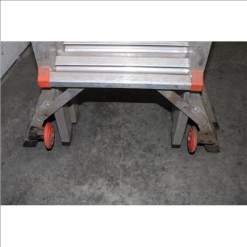 Little Giant Ladder Systems HELIUM, Model 17 - Type I - 250 Lb Rated, Aluminum Articulated Extendable Ladder