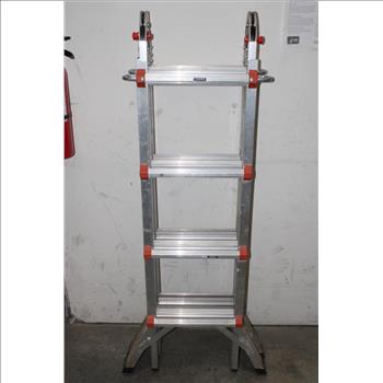 Little Giant Ladder Systems HELIUM, Model 17 - Type I - 250 Lb Rated, Aluminum Articulated Extendable Ladder