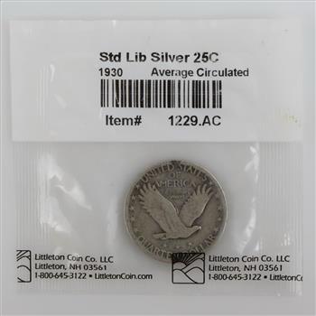 Littleton Coin Co. 1930 US Standing Liberty Silver Quarter
