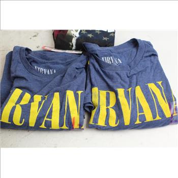 Live Nation Merchandise Shirts: Hendrix, Nirvana: 3 Items