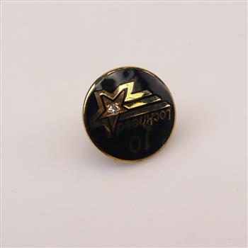 Lockheed Diamond 10kt GP Pin