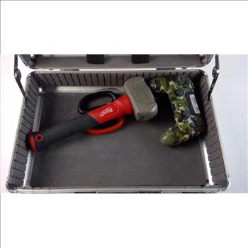 Locking Case With Playstation 4 Controller, Compact Sledgehammer, And Clippers, 4 Pieces