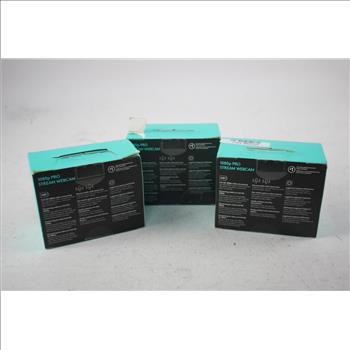 Logitech 1080p Pro Stream Webcam Lot, 3 Pieces