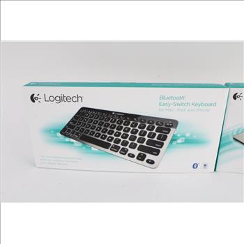 Logitech Bluetooth Easy-Switch Keyboard And Rechargeable Trackpad, 2 Pieces