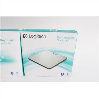 Logitech Bluetooth Easy-Switch Keyboard And Rechargeable Trackpad, 2 Pieces
