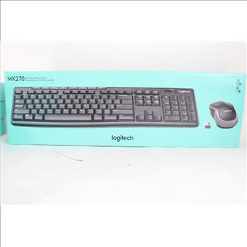 Logitech MK270 Wireless Keyboard And Mouse Combo, 4 Pieces