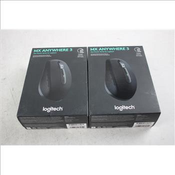 Logitech MX Anywhere 3 Compact Performance Mouse, 2 Pieces