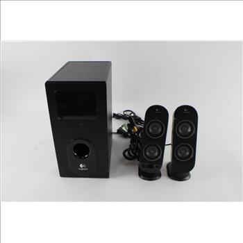 Logitech Surround Sound System Subwoofer With 2 Speakers
