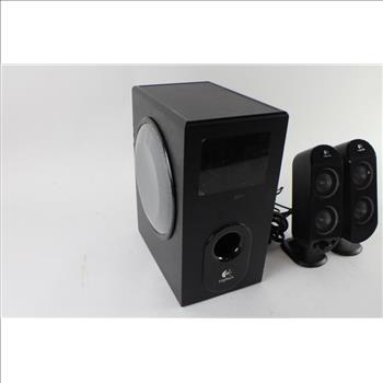 Logitech Surround Sound System Subwoofer With 2 Speakers