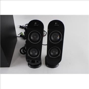Logitech Surround Sound System Subwoofer With 2 Speakers
