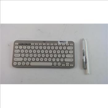 Logitech Wireless Keyboard, Apple Pen, And Microsoft Pen, 3 Pieces