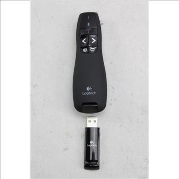 Logitech Wireless Presenter With Receiver And Case (Model R400)