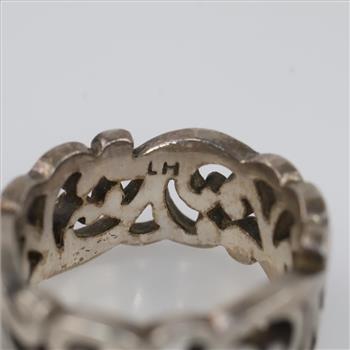 Lois Hill Sterling Silver Open Scrolled Ring