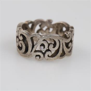 Lois Hill Sterling Silver Open Scrolled Ring