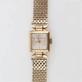Longines 10kt Gold Dress Watch-Evaluated By Our Certified Gemologist-AGS/GIA