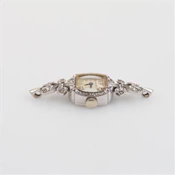 Longines 14kt White Gold Diamond Watch