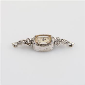 Longines 14kt White Gold Diamond Watch