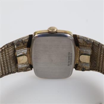 Longines Square Dress 14kt GP Watch