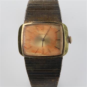 Longines Square Dress 14kt GP Watch