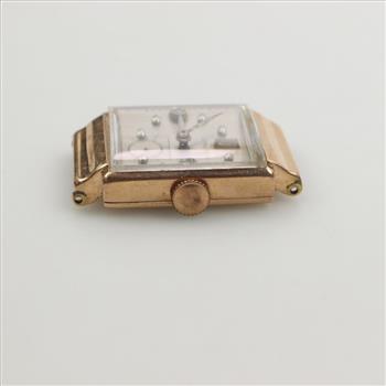 Longines Tank Style 14kt Pink Gold Watch