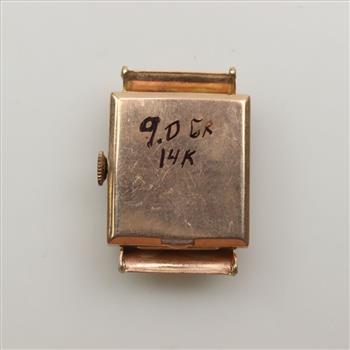 Longines Tank Style 14kt Pink Gold Watch