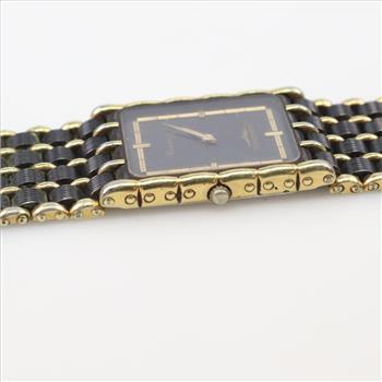 Longines Two-tone Black & Gold Dress Watch
