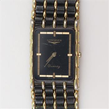 Longines Two-tone Black & Gold Dress Watch