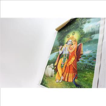 Loose Canvas With Hinduism Art, Unknown Artist