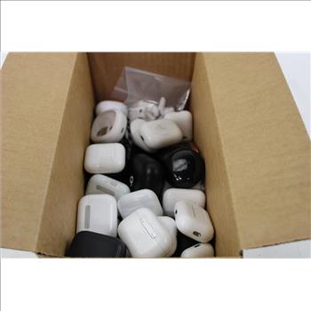 Loose Earbuds, Earbuds Cases Bulk Lot, 35 Pieces - NO PAIRS, LOOSE/EMPTY ONLY