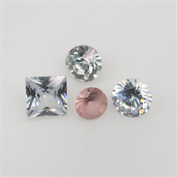Loose Gemstones Crystal And Cubic Zirconia, 4 Pieces