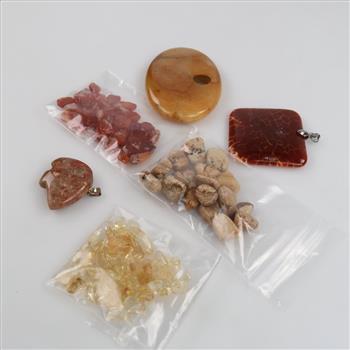 Loose Jewelry Craft Stones And Beads With Pendants, 5+ Pieces