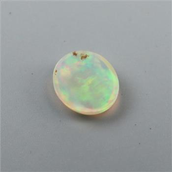 Loose Synthetic Black Opal Cabochon