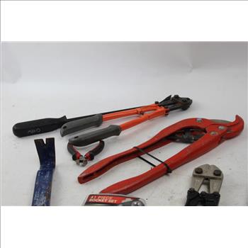 Lopper, Prybars, Bolt Cutters, Socket Set And More: Vaughan, Task Force: 5+ Items
