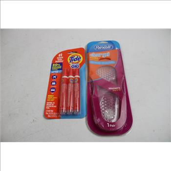 L'Oreal Frizz-Defy Shampoo And Conditioner, Rexall Gel Insoles, And More, 8 Pieces