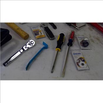 Lot, Hammer, Cutter, Shovel, Dremel Accs And More