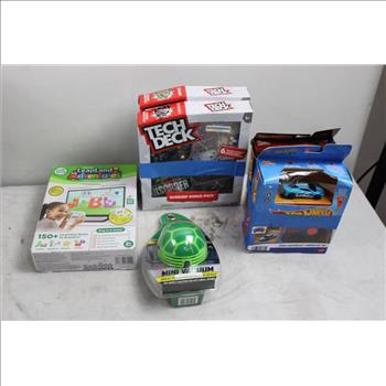Lot, Hotwheels Cars, Umbrella, Turtle Wax, Tech Deck, Leapland Adventures Videogame