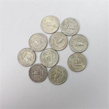 Lot Of 10 Silver Quarters