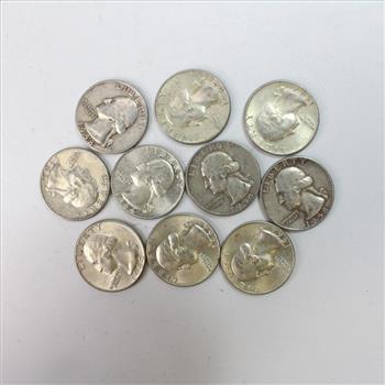 Lot Of 10 Silver Quarters
