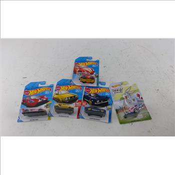Lot Of Hot Wheels Cars, 5 Pieces