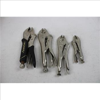 Lot Of Pliers And Adjustable Wrenchs