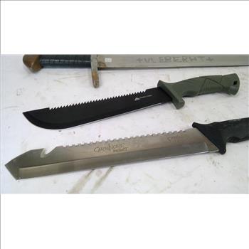 Lot Sword Or Knife, 5 Pieces